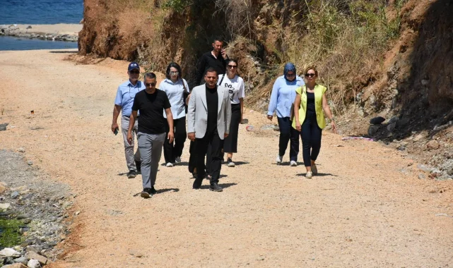 Bursa Gemlik'te yeni sahil yolu için altyapı hazırlığı