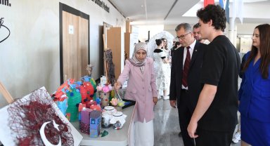 Bursa Osmangazi'de öğrenciler atık toplamak için yarıştı