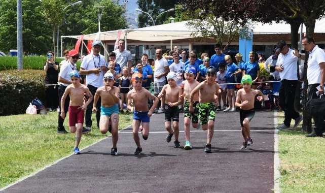 Bursa Osmangazi'de Triathle yarışları nefes kesti