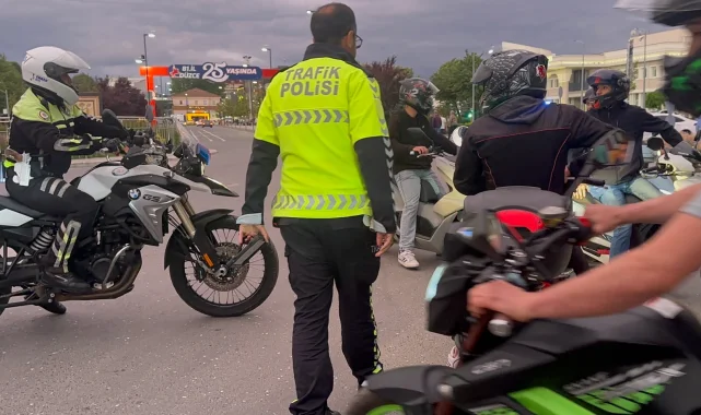 Düzce'de motosiklet denetimleri tam gaz