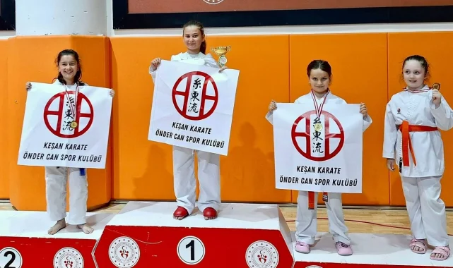 Edirne İl Karate Şampiyonası'nda 16 madalya ile büyük başarı!