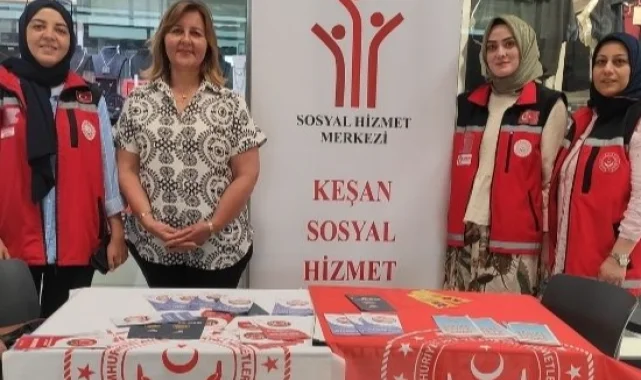 Edirne Keşan Sosyal Hizmet Merkezi'nden KİPA AVM'de tanıtım standı