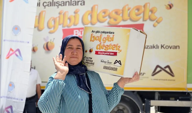 Mersin Büyükşehir'den arıcılara "Bal Gibi" destek