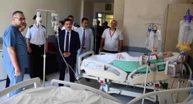 Mudanya Kaymakamı Terzi'den hastanede 'şifa' ziyareti