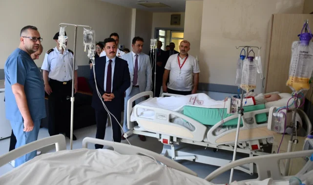 Mudanya Kaymakamı Terzi'den hastanede 'şifa' ziyareti