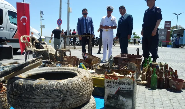 Mudanya'da Sahil Güvenlik'ten denizlere nefes aldıran temizlik