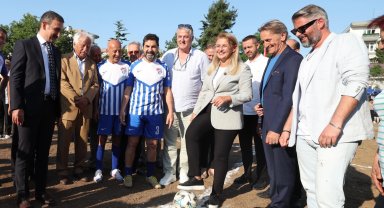 Türk futboluna yıldızlar yetiştiren yüce spor'un tesisi yenilendi