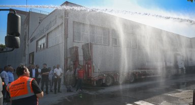 Bornova'da TOMA tipi tankerlerle örnek uygulama
