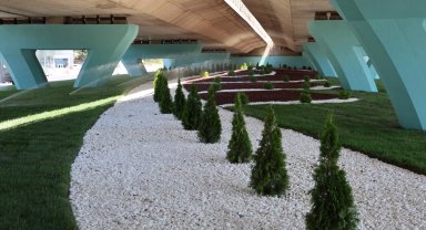 Gebze Topçular Köprülü Kavşağı'nda çevre düzenlemesi