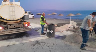 İzmir Güzelbahçe'de 'sıcak hava' düzenlemesi