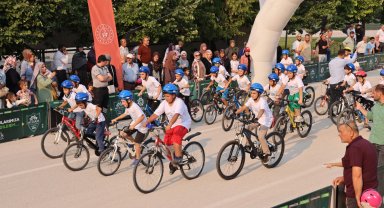 Konya Meram'da düz bisiklet yarışları