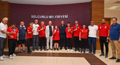 Konya Selçuklu'da özel sporcular ağırlandı