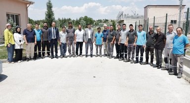 Kütahya'da Arıtma Tesisi personeline Başkan Kahveci morali