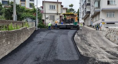 Ordu Ünye'nin ulaşımına sıcak asfalt dokunuşu