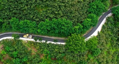 Ordu'da Tepecik Mahalle yolu asfalta kavuşuyor