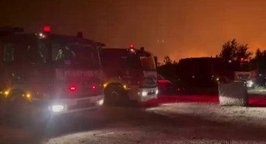 Tekirdağ Şarköy ve Çanakkale Ayvacık'ta yangınlara müdahale sürüyor