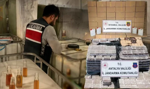 81 ilde sahte alkol operasyonu... 62 bin litre alkol ele geçirildi