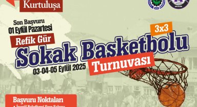 Bursa İnegöl'de sokak basketbolu heyecanı