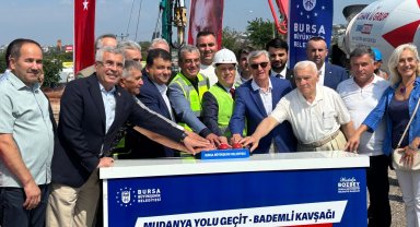Bursa ulaşımına yeni nefes olacak! Büyükşehir'den Mudanya Yolu Geçit-Bademli Kavşağı Projesi'ne temel