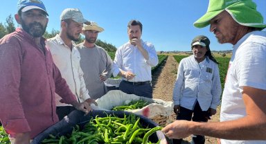 Bursa Yenişehir'de tarla işçilerine 'Özel' ziyaret