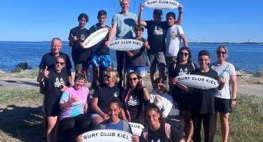 Hatay'ın genç sörfçüleri Kiel'de