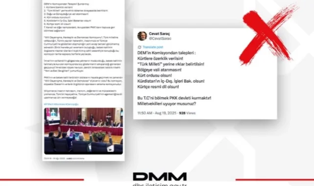 İletişim'den 'Milli Dayanışma' açıklaması