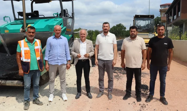 İzmit Belediyesinden Kabaoğlu'nda yoğun asfalt çalışması