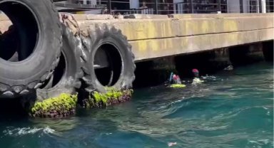 Kaybolan Rus yüzücü için İstanbul Boğazı'nda arama çalışmaları sürüyor