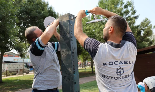 Kocaeli Büyükşehir'den sahillerde su tasarrufu hamlesi
