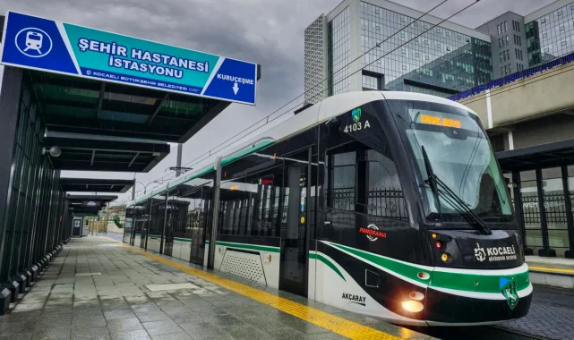 Kocaeli tramvay hattı Şehir Hastanesi'nde rekor kırdı