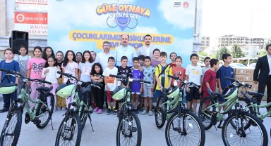 Konya'da 12 bin çocuk bisikletine kavuştu