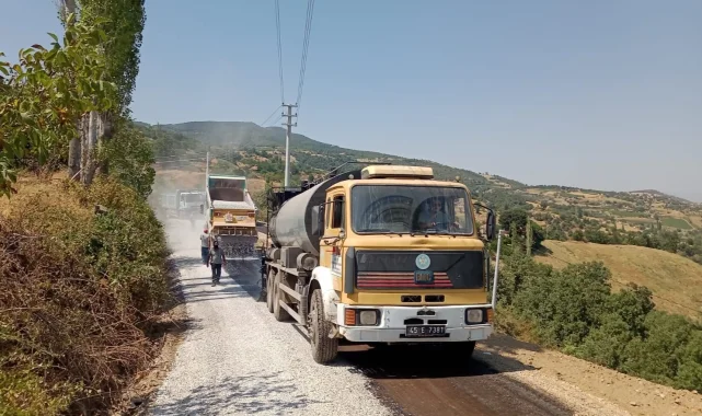 Manisa'dan ulaşım konforu için 13 bin ton asfalt