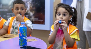 Mersin'de çocuklara sıfır atıkla afet bilinci kazandırıldı