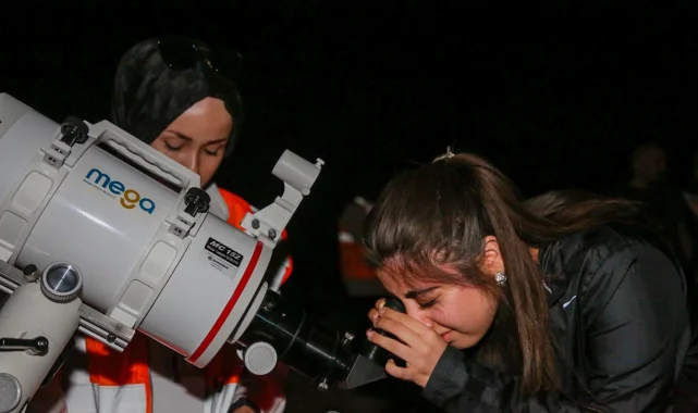 Meteor yağmuru Meram'da şölene dönüştü