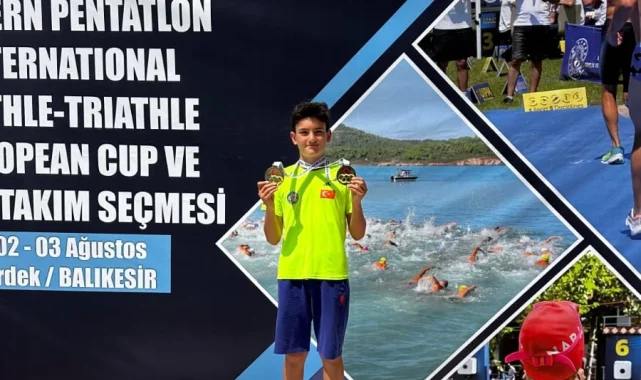 Muğlalı sporcu Kerem Batur Genç'ten çifte madalya
