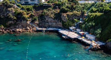 Muratpaşa Falez Plajları yazın vazgeçilmez rotası oldu