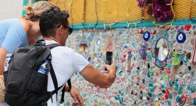 Sultanahmet'te sanata çıkan sokak