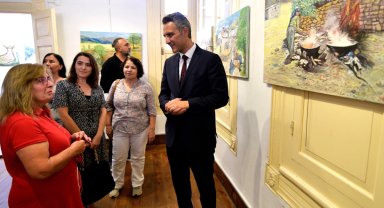 "Anadolu'dan" sergisi Bornova'da sanatseverlerle buluştu