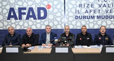 Bakan Uraloğlu: Rize selinde can kaybı yok... Yol ve altyapı çalışmaları sürüyor