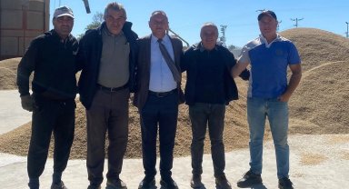 Başkan Köprü'den çiftçilere hasat ziyareti