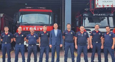 Başkan Sezer'den kahraman itfaiyecilere anlamlı ziyaret