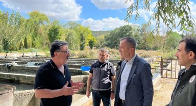 Bilecik Bozüyük'te alabalık tesislerine ziyaret