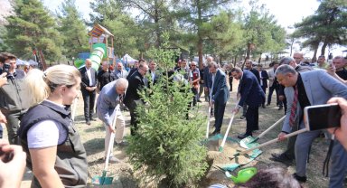 Bursa Gürsu'da yanan alanda ilk ders yapıldı