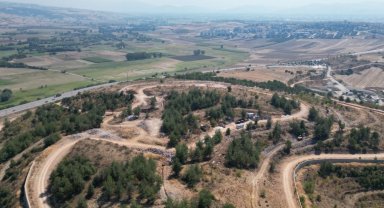 Bursa İnegöl Millet Bahçesi'nde çalışmalar sürüyor