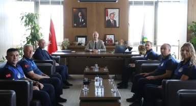 Bursa İnegöl Zabıtası'ndan Başkan Taban'a ziyaret