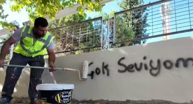 Bursa Yenişehir'den duvar yazılarına karşı belediyeden ilginç çalışma