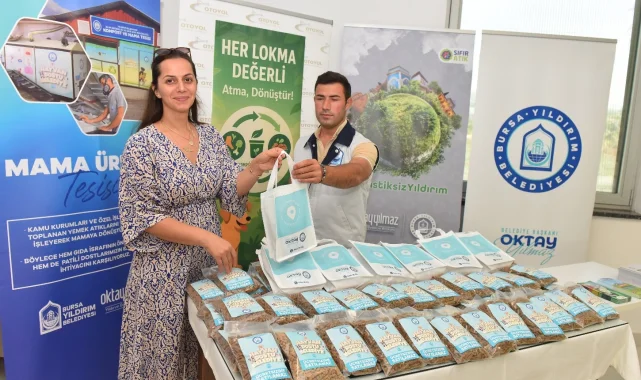 Bursa Yıldırım'dan sıfır atıkla can dostlara mama desteği
