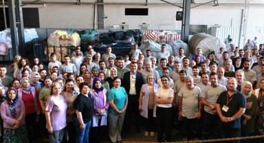 Denizli'de Başkan Çavuşoğlu'ndan tekstil emekçilerine ziyaret