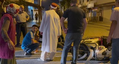 Düzce'de otomobil motosiklete çarptı