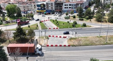 Eskişehir'de kavşak denemesi 1 ay daha uzatıldı
